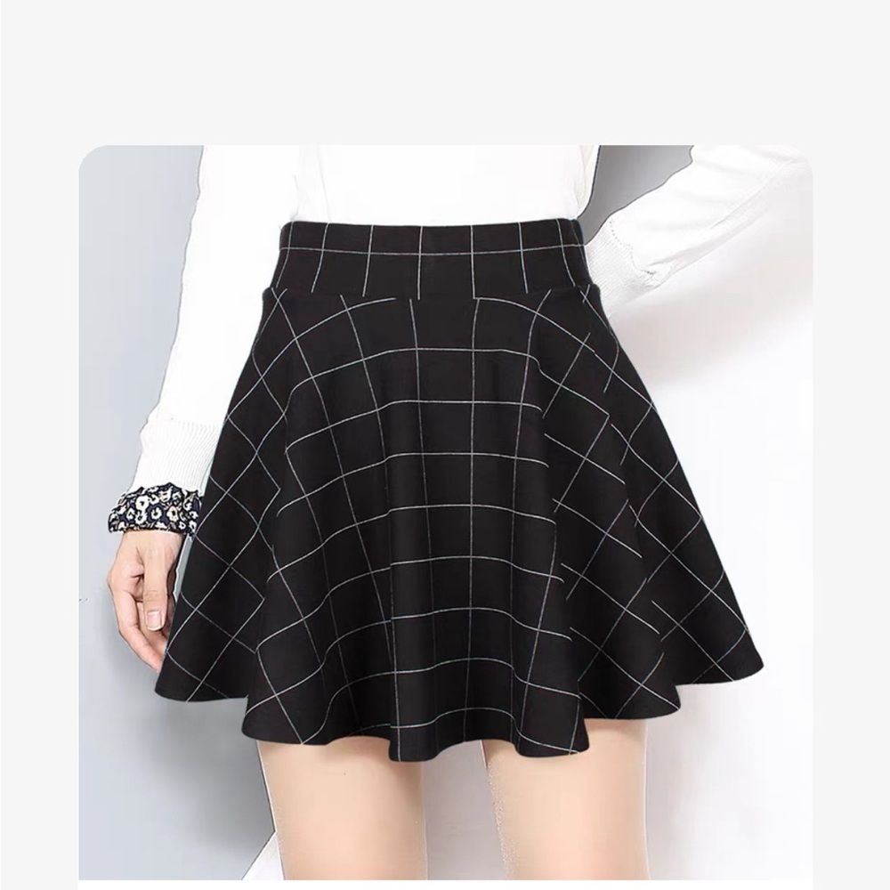 Snidel Grid Skirt with inner shorts